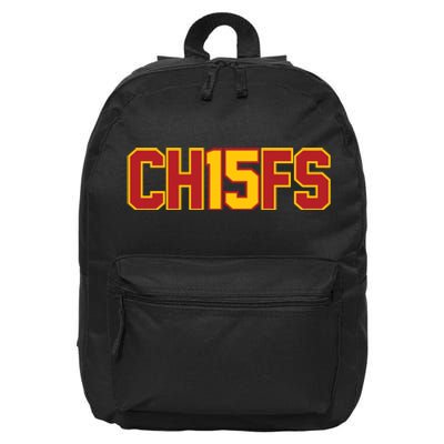 Ch15fs Football Playoffs Mahomes Fan Gift 16 in Basic Backpack