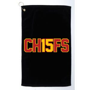 Ch15fs Football Playoffs Mahomes Fan Gift Platinum Collection Golf Towel