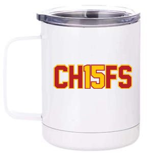 Ch15fs Football Playoffs Mahomes Fan Gift 12 oz Stainless Steel Tumbler Cup