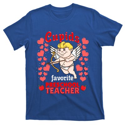 Cupids Favorite Preschool Teacher Valentines Day Gift T-Shirt