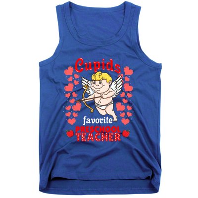 Cupids Favorite Preschool Teacher Valentines Day Gift Tank Top