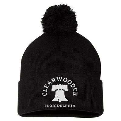 Clearwooder Funny Philadelphia Clearwater Fl Slang Pom Pom 12in Knit Beanie
