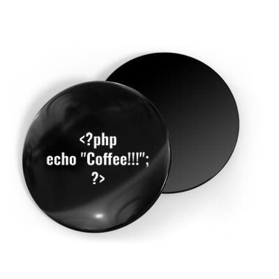 Coding For Php Echo Coffee Coder At Work Magnet