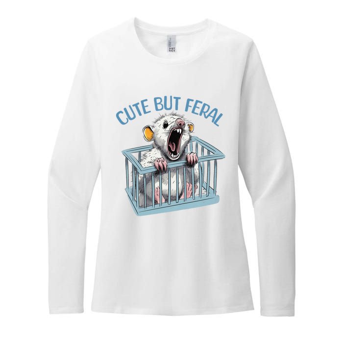 Cute Funny Possum Opossum Animal Womens CVC Long Sleeve Shirt