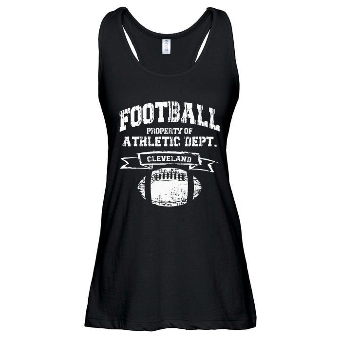 Cleveland Football Property Of Athletic Dept Ladies Essential Flowy Tank