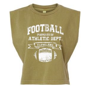 Cleveland Football Property Of Athletic Dept Garment-Dyed Women's Muscle Tee