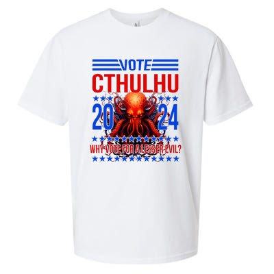 Cthulhu For President 2024 Why Vote For A Lesser Evil Sueded Cloud Jersey T-Shirt