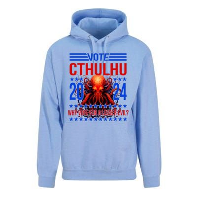 Cthulhu For President 2024 Why Vote For A Lesser Evil Unisex Surf Hoodie