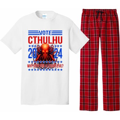 Cthulhu For President 2024 Why Vote For A Lesser Evil Pajama Set