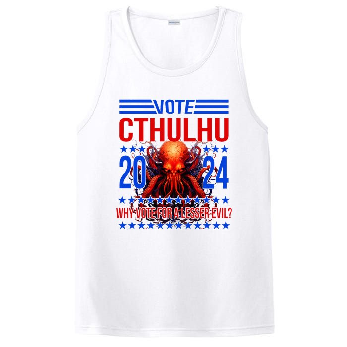 Cthulhu For President 2024 Why Vote For A Lesser Evil PosiCharge Competitor Tank