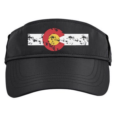 Colorado Flag Patriotic Colorado State Day Adult Drive Performance Visor