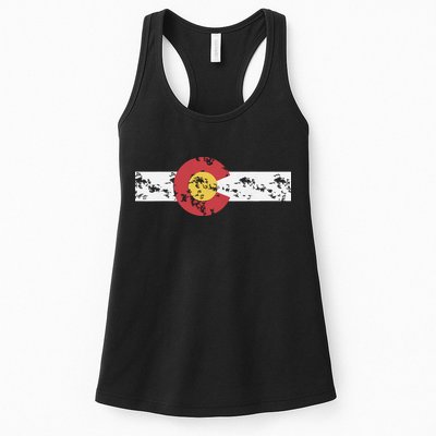 Colorado Flag Patriotic Colorado State Day Womens Tank Top