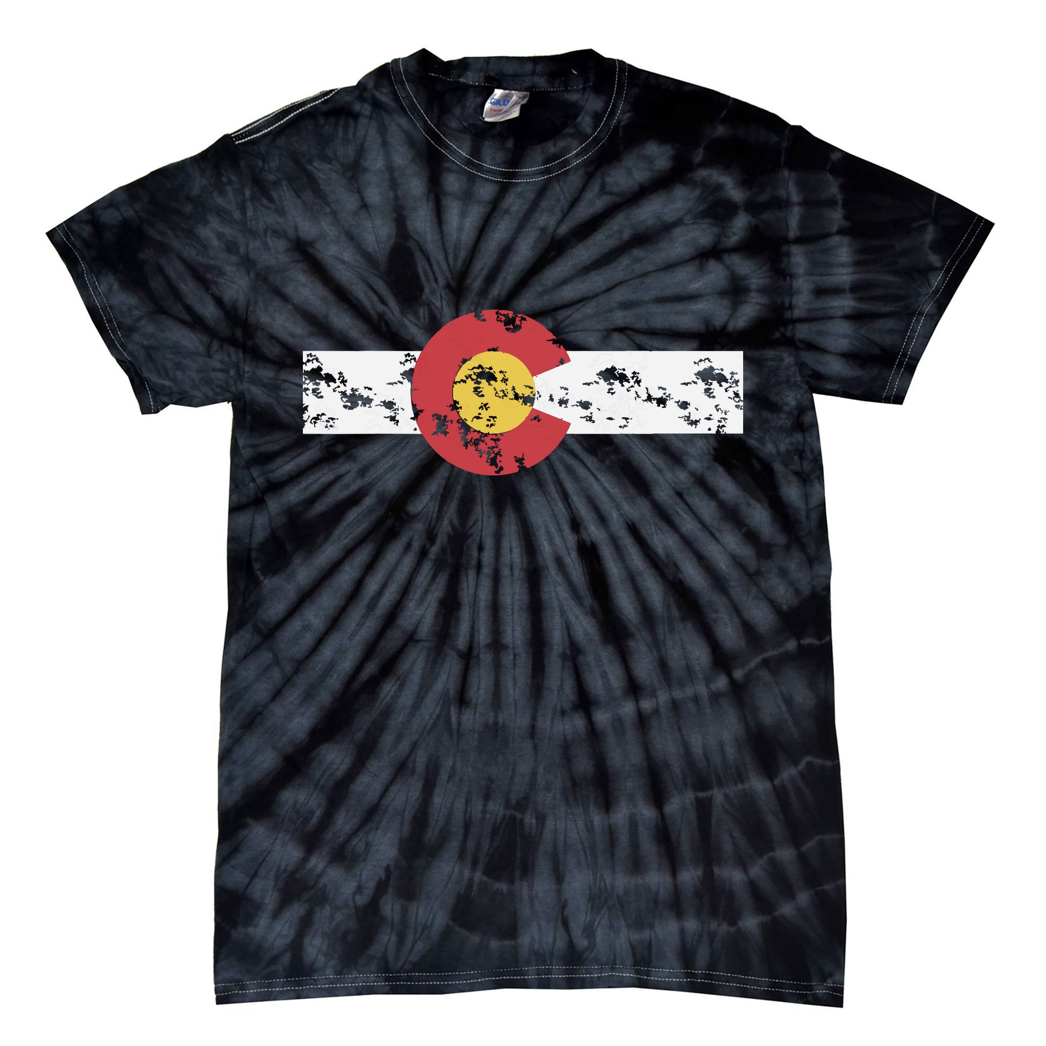 Colorado Flag Patriotic Colorado State Day Tie-Dye T-Shirt