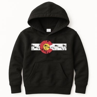Colorado Flag Patriotic Colorado State Day Kids Hoodie