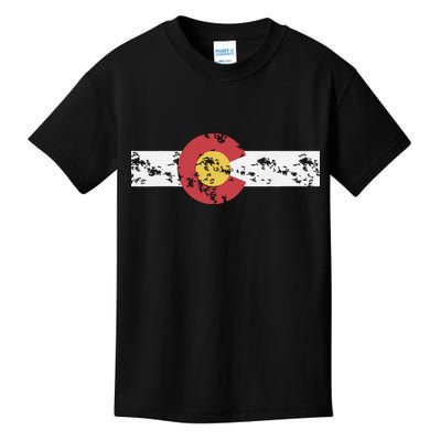 Colorado Flag Patriotic Colorado State Day Kids T-Shirt