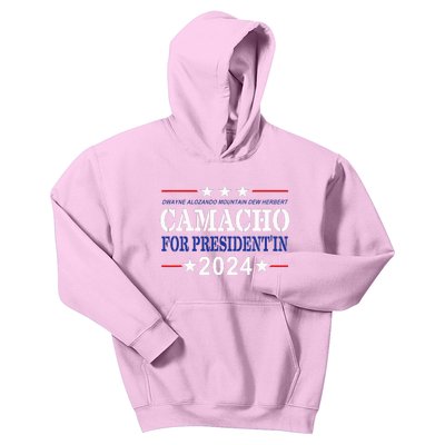 Camacho For PresidentIn 2024 Presidential Election Humor Kids Hoodie