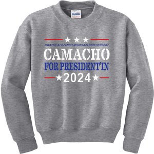 Camacho For PresidentIn 2024 Presidential Election Humor Kids Sweatshirt