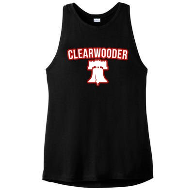 Clearwooder Florida Philadelphia Baseball Spring Training Gift Ladies PosiCharge Tri-Blend Wicking Tank