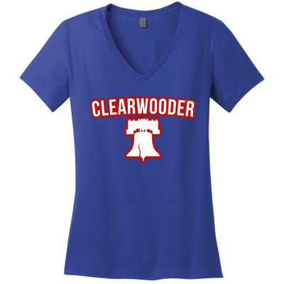 Clearwooder Florida Philadelphia Baseball Spring Training Gift Women's V-Neck T-Shirt