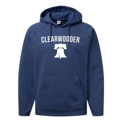 Clearwooder Florida Philadelphia Baseball Spring Training Gift Performance Fleece Hoodie