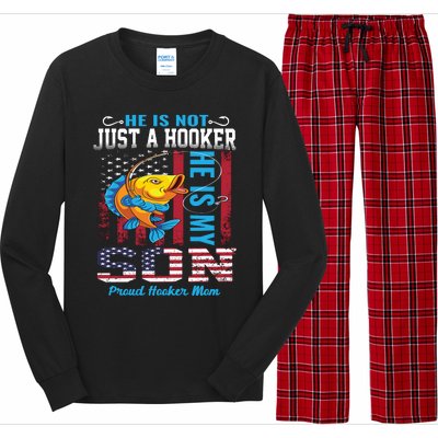 Cool Fishing Proud Hooker Mom Long Sleeve Pajama Set