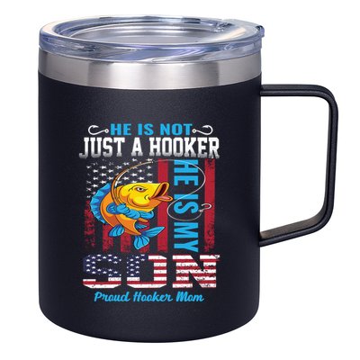 Cool Fishing Proud Hooker Mom 12oz Stainless Steel Coffee Mug