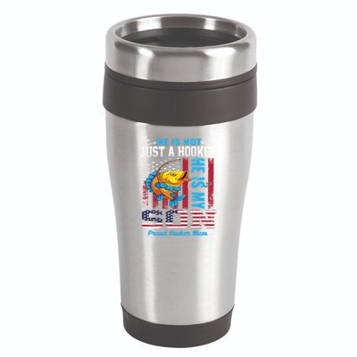 Cool Fishing Proud Hooker Mom 16oz Travel Tumbler