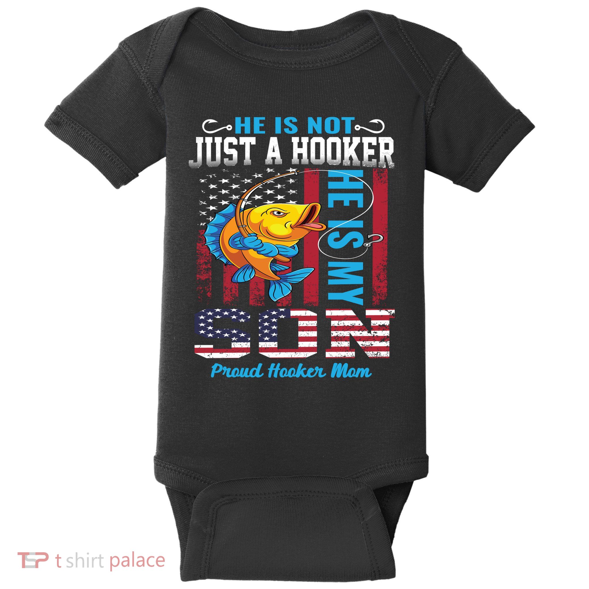 Cool Fishing Proud Hooker Mom Baby Bodysuit