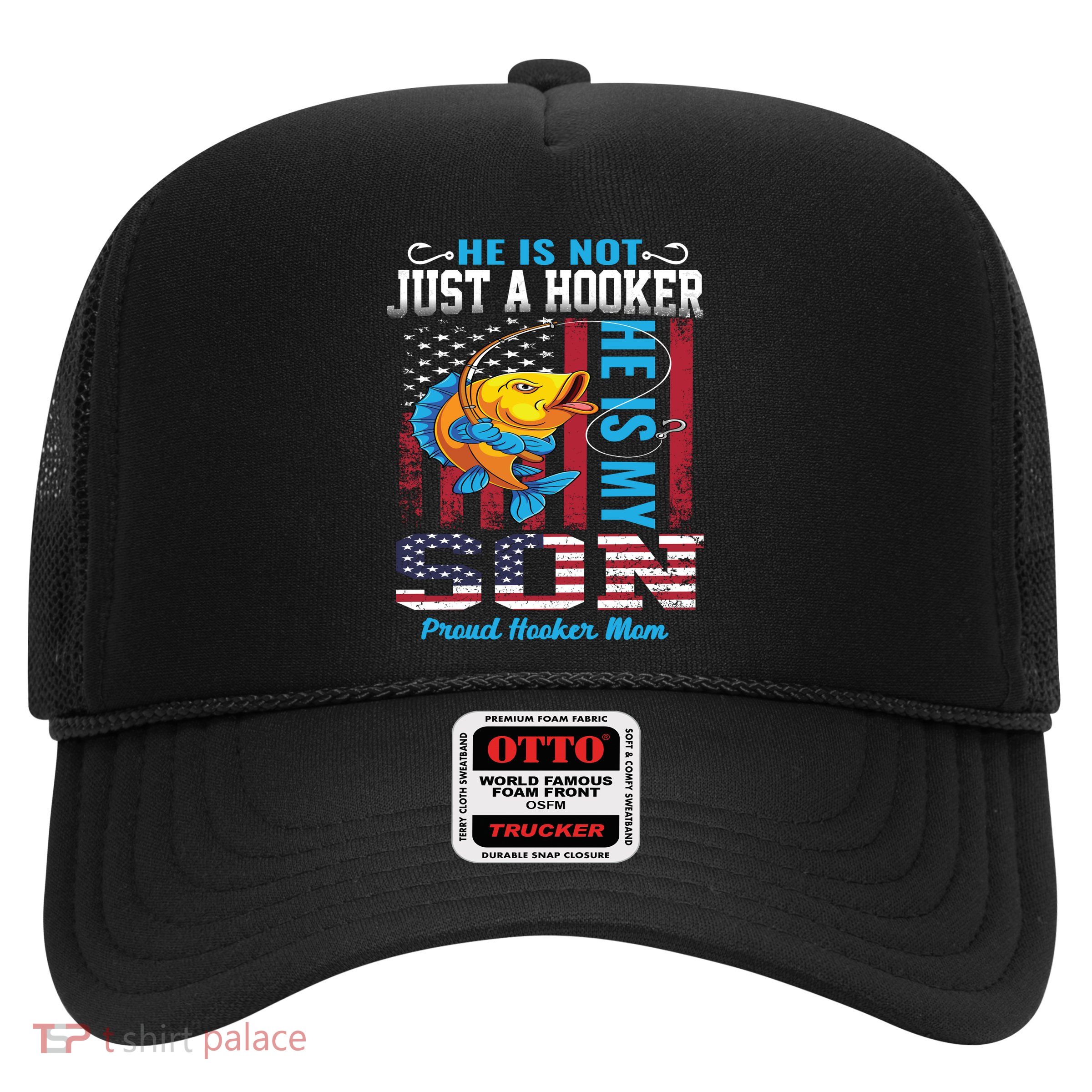 Cool Fishing Proud Hooker Mom Trucker Hat