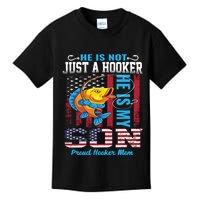 Cool Fishing Proud Hooker Mom Kids T-Shirt
