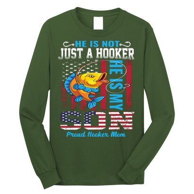 Cool Fishing Proud Hooker Mom Long Sleeve Shirt