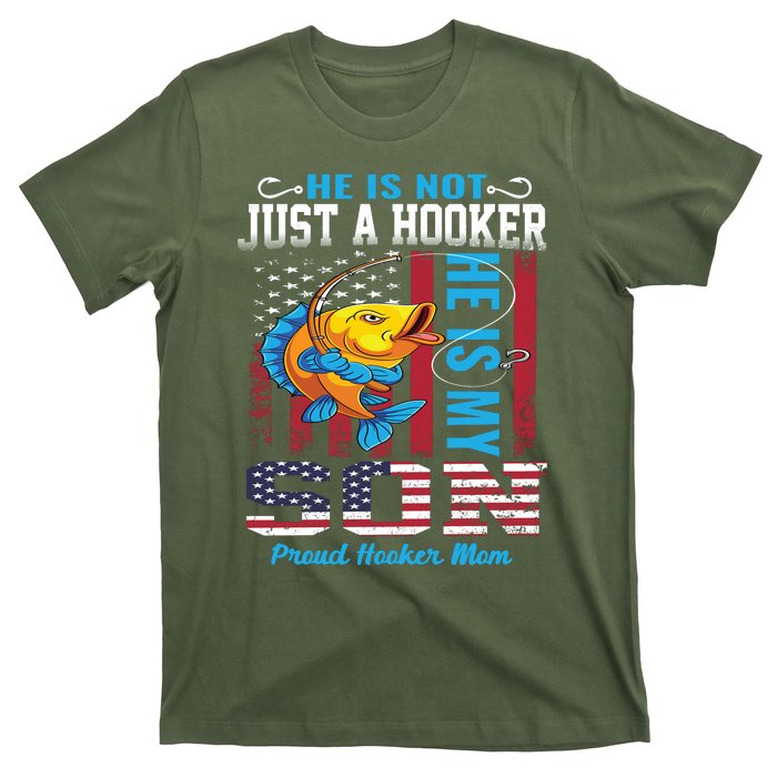 Cool Fishing Proud Hooker Mom T-Shirt