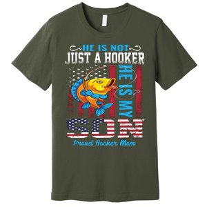 Cool Fishing Proud Hooker Mom Premium T-Shirt