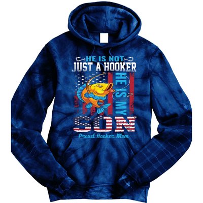 Cool Fishing Proud Hooker Mom Tie Dye Hoodie