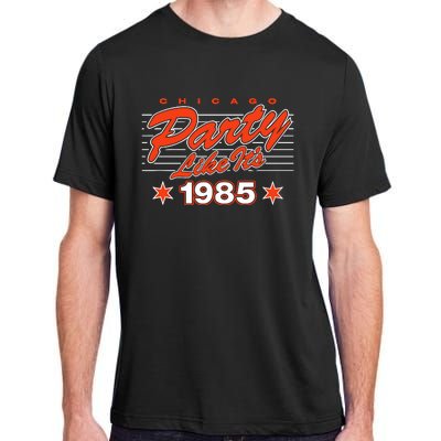 Chicago Football Party Like It’S 1985 Adult ChromaSoft Performance T-Shirt