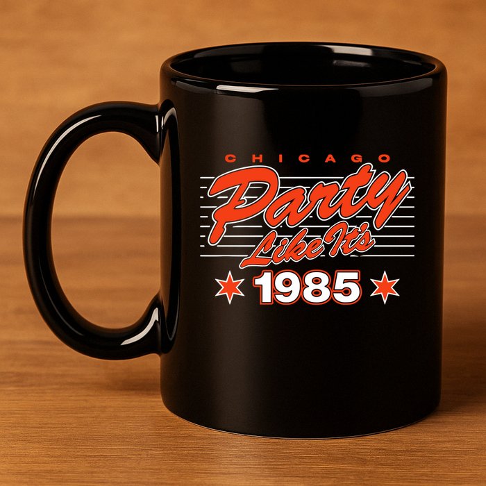 Chicago Football Party Like It’S 1985 11oz C Handle Ceramic Mug