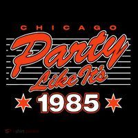 Chicago Football Party Like It’S 1985 Flatbill Hat