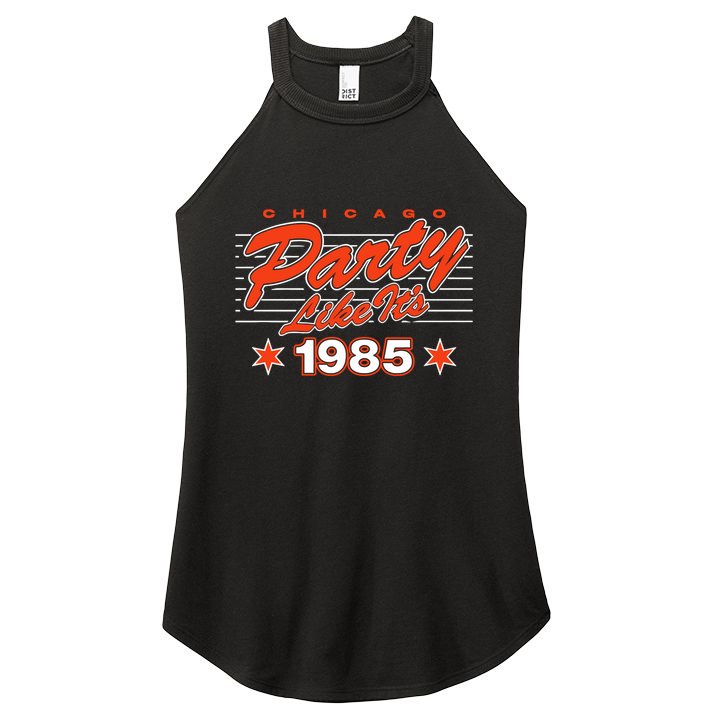 Chicago Football Party Like It’S 1985 Women's Perfect Tri Rocker Tank