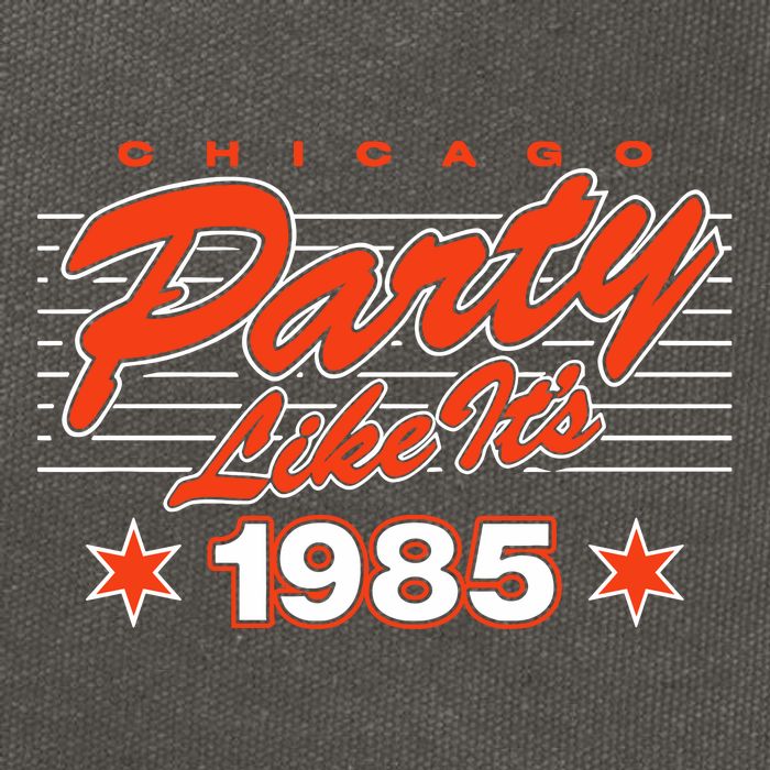 Chicago Football Party Like It’S 1985 Cotton Canvas Backpack