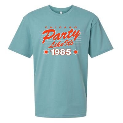 Chicago Football Party Like It’S 1985 Sueded Cloud Jersey T-Shirt