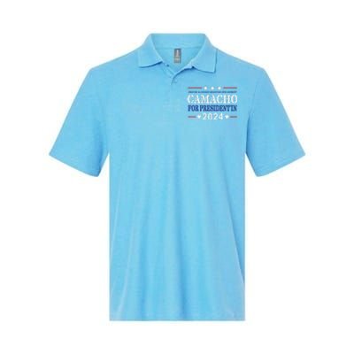 Camacho For PresidentIn 2024 Presidential Election Humor Softstyle Adult Sport Polo