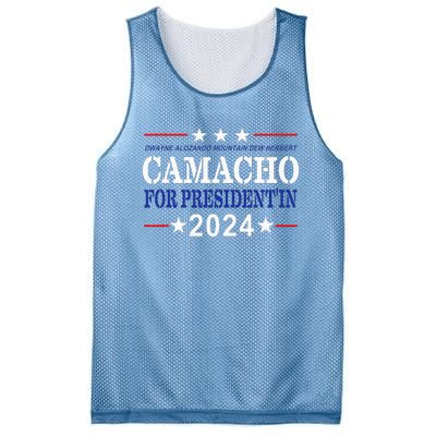 Camacho For PresidentIn 2024 Presidential Election Humor Mesh Reversible Basketball Jersey Tank