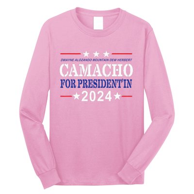 Camacho For PresidentIn 2024 Presidential Election Humor Long Sleeve Shirt