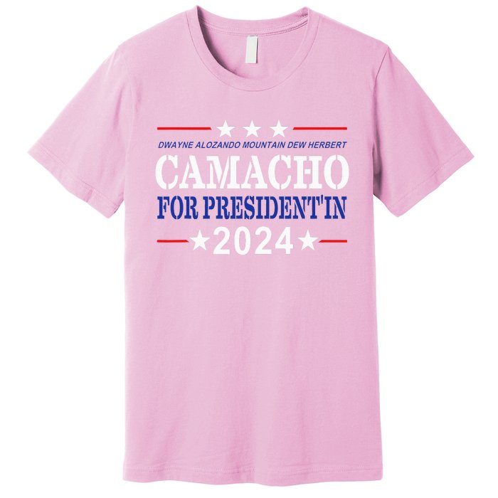 Camacho For PresidentIn 2024 Presidential Election Humor Premium T-Shirt