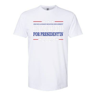 Camacho For PresidentIn 2024 Presidential Election Humor Softstyle CVC T-Shirt