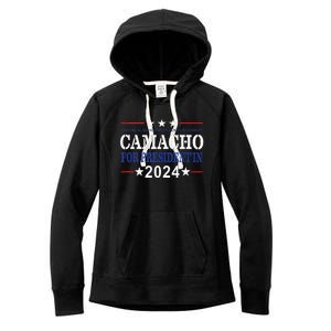 CAMACHO FOR PRESIDENTIN 2024 Presidential Election Humor Women's Fleece Hoodie