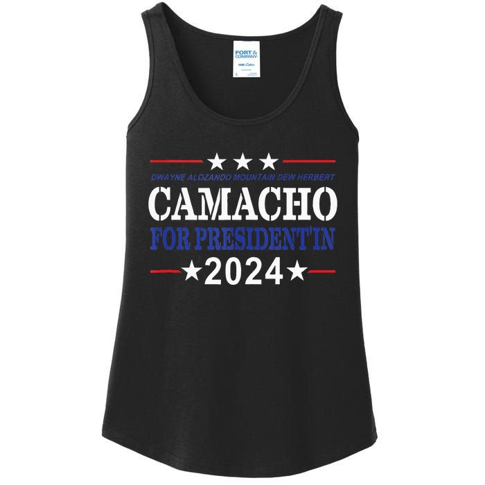 CAMACHO FOR PRESIDENTIN 2024 Presidential Election Humor Ladies Essential Tank