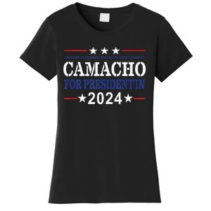 CAMACHO FOR PRESIDENTIN 2024 Presidential Election Humor Women's T-Shirt