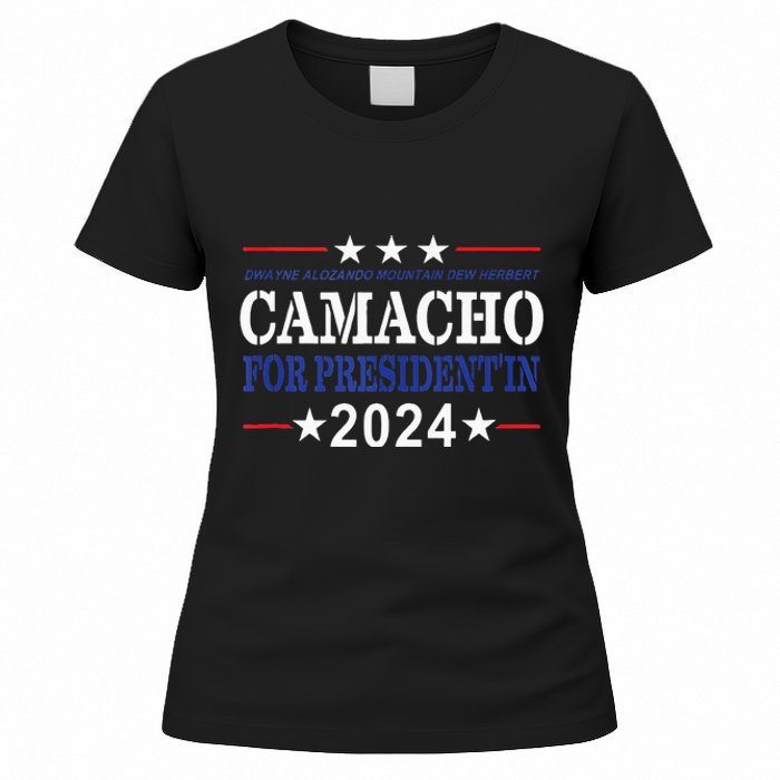 CAMACHO FOR PRESIDENTIN 2024 Presidential Election Humor Women's T-Shirt