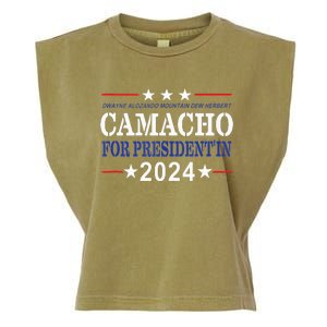 CAMACHO FOR PRESIDENTIN 2024 Presidential Election Humor Garment-Dyed Women's Muscle Tee